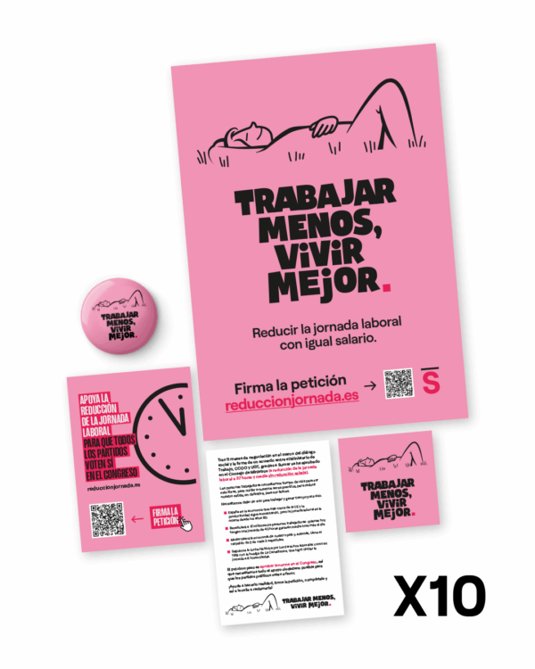 Pack de material "Trabajar menos, vivir mejor"
